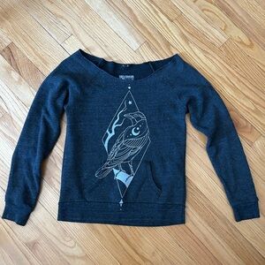 Curbside Clothing Art off the shoulder sweater